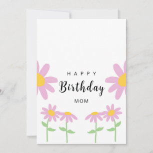 Roze bloem Birthday Kaart