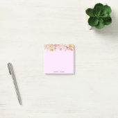 Roze Bloem Bloem gradiënt Gepersonaliseerde naam Post-it® Notes (Kantoor)