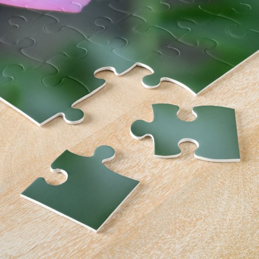 roze, bloem, bloem, tuin, zomer, bloem, natur legpuzzel (Zijkant)