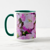 Roze Bloem Bloemen Waterverf Kunst Mok Cup (Links)