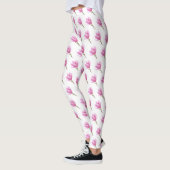 Roze bloem bloesem tekening leggings (Links)