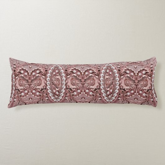 Roze Bloem Body Kussen (Voorkant)