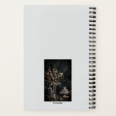 Roze Bloem Boeket Teacup Karma Quote Journal Notitieboek (Achterkant)