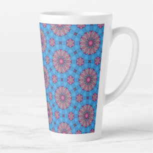 Roze Bloem Boho Latte Mok