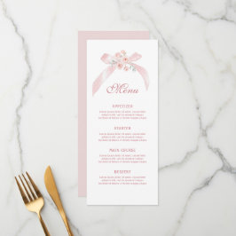 Roze Bloem Boog Klassiek Menu