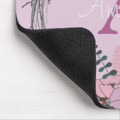 Roze bloem Bouquet Muismat (Hoek)