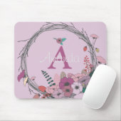 Roze bloem Bouquet Muismat (Met muis)
