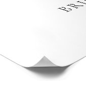 Roze bloem bruiloft feest welkomstbord poster (Hoek)