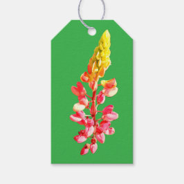 Roze bloem cadeaulabel