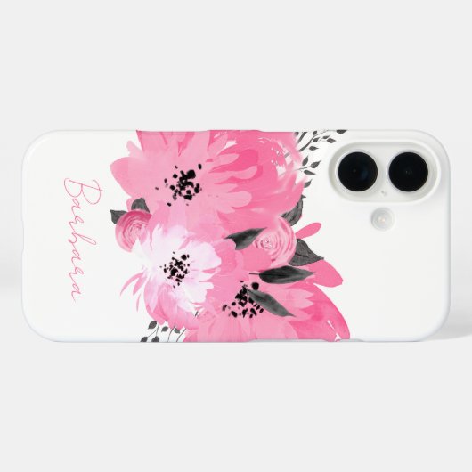 Roze Bloem Case-Mate iPhone Case (Achterkant (horizontaal))