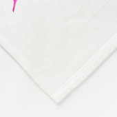 ROZE BLOEM CHRISTELIJKE LERAAR ONTWERP FLEECE DEKEN (Hoek)