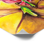 Roze Bloem Close-up Muur Kunstprint Poster (Hoek)