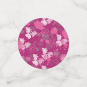 roze bloem confetti (Kleine voorkant)