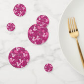 roze bloem confetti (Groep)
