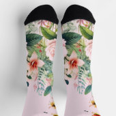 Roze Bloem Crew Soks Sokken (Top)