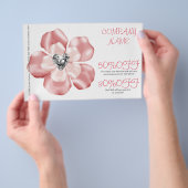 roze bloem dagopvang kunst dansleraar kinderopvang flyer (Hand)