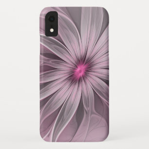 Roze bloem die wacht op een Abstracte fractale kun Case-Mate iPhone Case