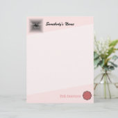 Roze bloem door Kenneth Yoncich (Staand voorkant)