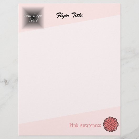 Roze bloem door Kenneth Yoncich Flyer (Voorkant)