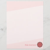 Roze bloem door Kenneth Yoncich Flyer (Achterkant)