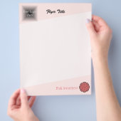 Roze bloem door Kenneth Yoncich Flyer (Hand)