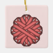 Roze bloem door Kenneth Yoncich Keramisch Ornament (Voorkant)