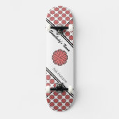 Roze bloem door Kenneth Yoncich Persoonlijk Skateboard (Voorkant)