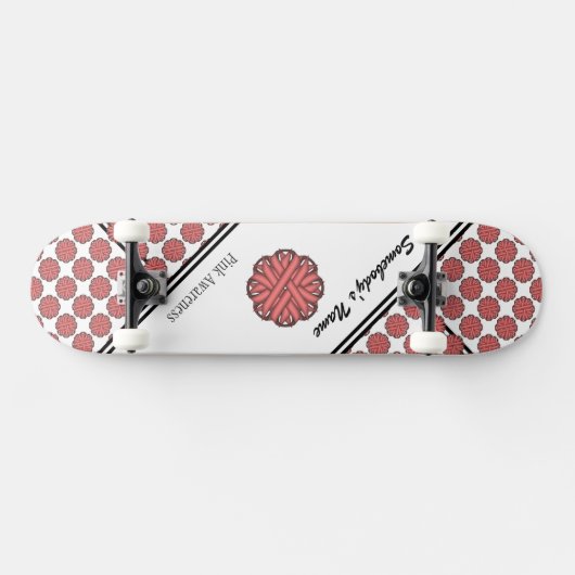 Roze bloem door Kenneth Yoncich Persoonlijk Skateboard (Horizontaal)