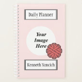 Roze bloem door Kenneth Yoncich Planner (Voorkant)
