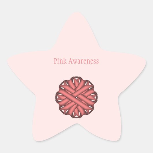 Roze bloem door Kenneth Yoncich Ster Sticker (Voorkant)