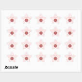 Roze bloem door Kenneth Yoncich Ster Sticker (Vel)