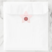 Roze bloem door Kenneth Yoncich Ster Sticker (Tas)