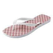 Roze bloem door Kenneth Yoncich Teenslippers (Schuin)