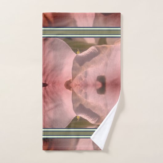 ROZE BLOEM DROGE WASDOEK EN BADSET BAD HANDDOEK (Handdoek)