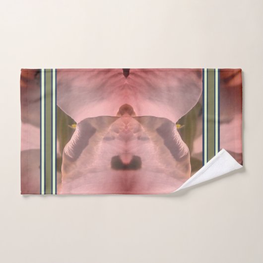 ROZE BLOEM DROGE WASDOEK EN BADSET BAD HANDDOEK (Handdoek)