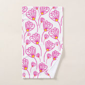 Roze bloem Elegant Bad Handdoek (Handdoek)