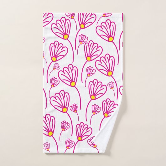 Roze bloem Elegant Bad Handdoek (Handdoek)