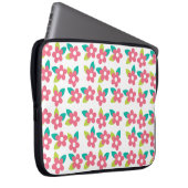 Roze Bloem Elektronicatas Laptop Sleeve (Voorkant Rechts)