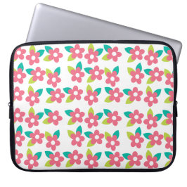 Roze Bloem Elektronicatas Laptop Sleeve