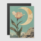 Roze bloem en halve maan (Voorkant / Achterkant)