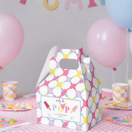 Roze Bloem En Popsicle Baby Shower Feestje Bedankdoosjes
