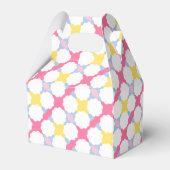 Roze Bloem en Popsicle Baby shower Party Bedankdoosjes (Achterkant)