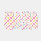 Roze Bloem en Popsicle Baby shower Party Bedankdoosjes (Uitgevouwen)