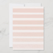 Roze bloem- en roosgouden afstudeeraankondiging aankondiging (Achterkant)