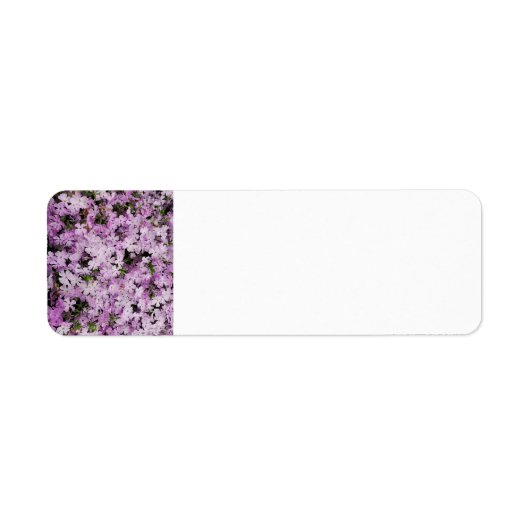 Roze bloem etiket (Voorkant)