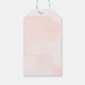 Roze Bloem Favor Tag, Cadeau Label Cadeaulabel (Achterkant)