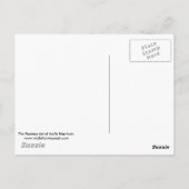 Roze Bloem Fee Kunst Briefkaart (Achterkant)