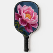 Roze Bloem Florale Aquarel Schildering Pickleball Paddle (Achterkant)