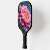 Roze Bloem Florale Aquarel Schildering Pickleball Paddle (Links)
