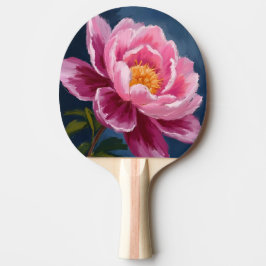 Roze Bloem Florale Aquarel Schildering Tafeltennisbatje